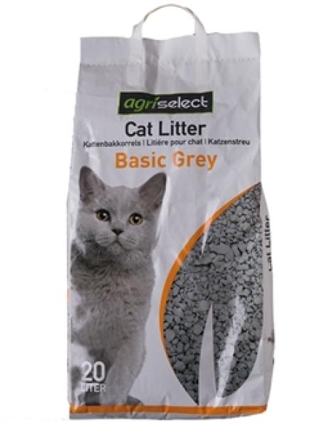 Katzenstreu Basic Grau 20 Liter Agriselect